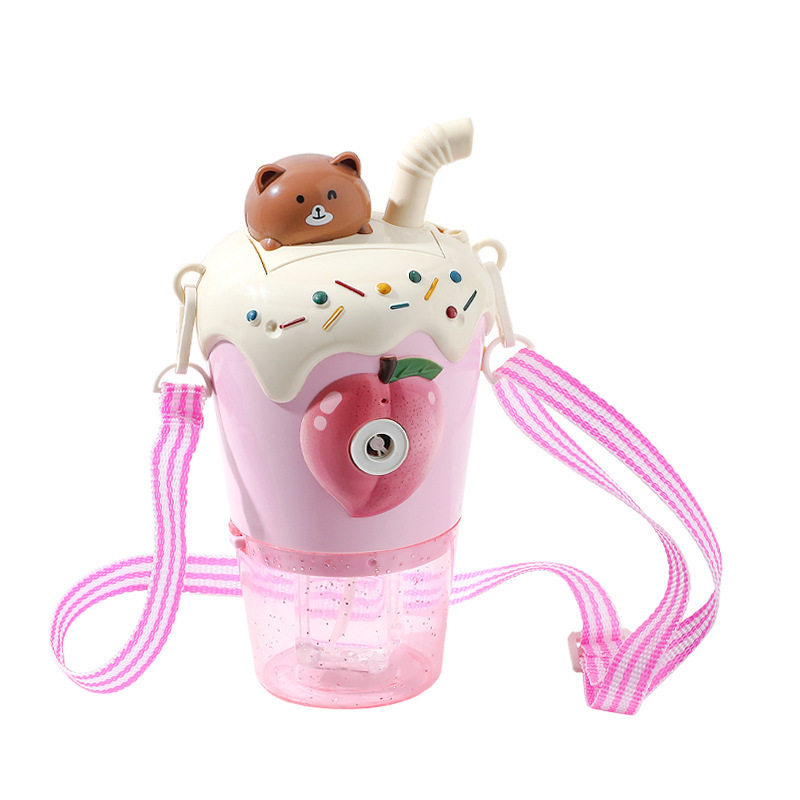 NEW MILK TEA CUP SUMMER KIDS BUBBLE MACHINE LIGHTING MUSIC ELECTRIC AUTOMATIC BLOWING BUBBLE GUN OUTDOOR TOYS GIFTS