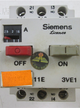 低压断路器 3VE1015-2HUOO 1.6-2.5A 北京机床电器 3VE1015-2HU00