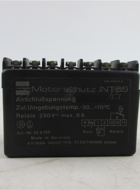 KRIWAN现货MOTORSCHUTZ INT69原装德国进口压缩机保护器控制模块