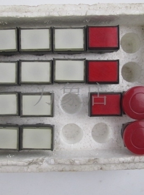 按钮开关  A16-22SJ M16-22BY  红色 白色 实物拍摄