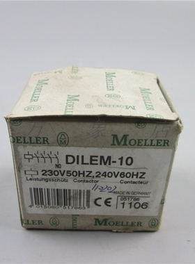 MOLLER 现货 接触器 DILEM-10(230V50HZ,240V60HZ)  实物拍摄/ML
