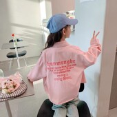 儿童秋季 女童牛仔外套春秋款 小女孩洋气休闲秋装 童装 上衣 2025新款