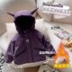 风连帽加厚棉衣宝宝时尚 卡通工装 加绒保暖外套酷 新款 儿童棉服冬季