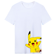 9.9元包邮  大角鹿 B11D9TY331 皮卡丘联名款 情侣款短袖T恤