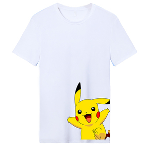 9.9元包邮  大角鹿 B11D9TY331 皮卡丘联名款 情侣款短袖T恤