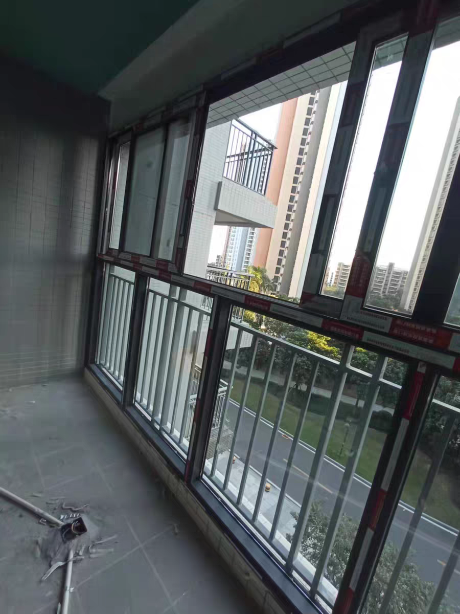 深圳铝合金阳光房门窗定制断桥铝隔音窗户封阳台推拉平开玻璃
