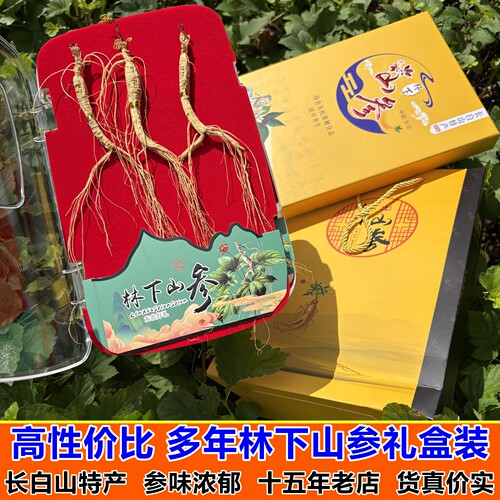 东北特产礼盒装野山参长白山