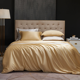 万事利湖光秋月真丝床品床上四件套桑蚕丝床单被套丝绸四季款套装