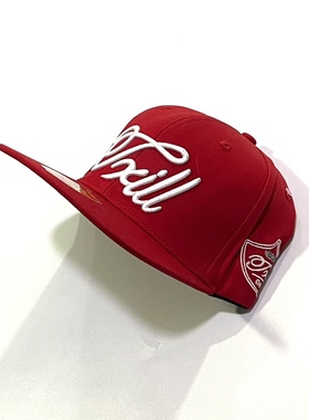 美式复古街头嘻哈潮牌休闲百搭刺绣UGK红色可调节P1mpC平檐60cm内