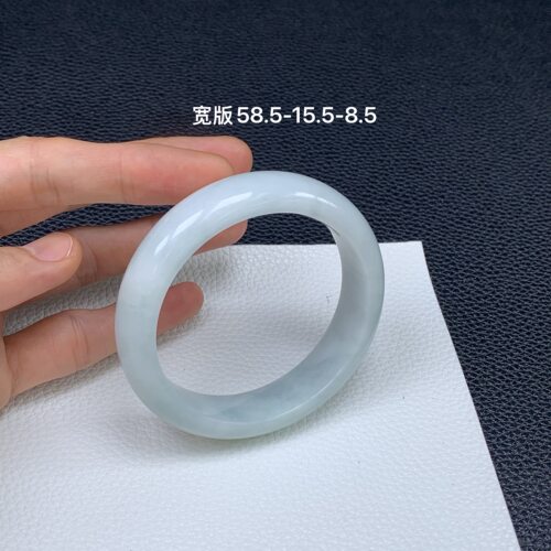 特价宽版58正圈翡翠手镯温润细腻玉镯天然缅甸A货