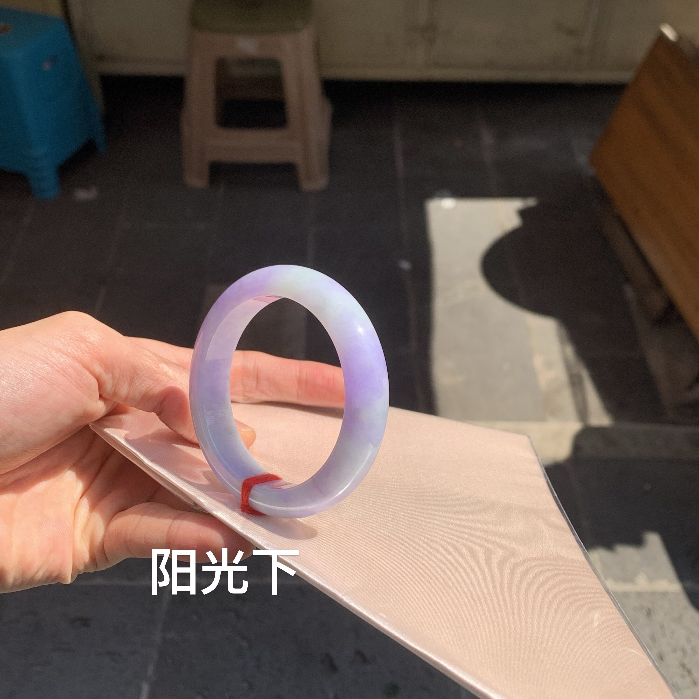 紫韵系列&bull;53-54紫罗兰翡翠手镯天然缅甸翡翠A货紫色美镯