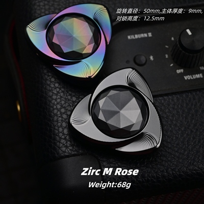 锆合金中号M玫瑰指尖陀螺解压玩具#亚太动力学EDC