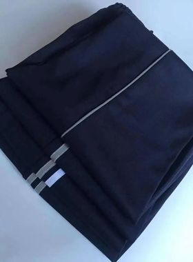 灰色杠反光条校服裤子初高中小学生儿童运动宽松两道杠一道杠校裤