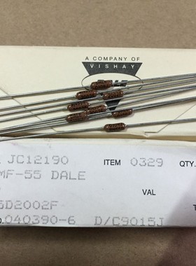 RN55D2002FB14 金属膜电阻器1/8w 20K 2000R 1%  VISHAY DALE