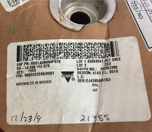Dale RS01A200R0FS70 Vishay 200R 线绕电阻器