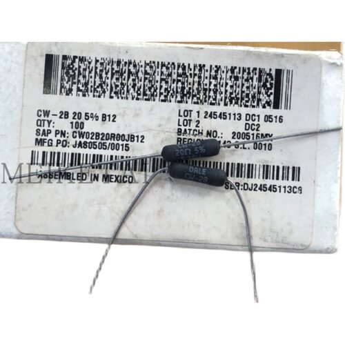 CW02B20R00JB12 CW-2B 线绕电阻 3.75W 20R 3W20欧 Vishay / Dale