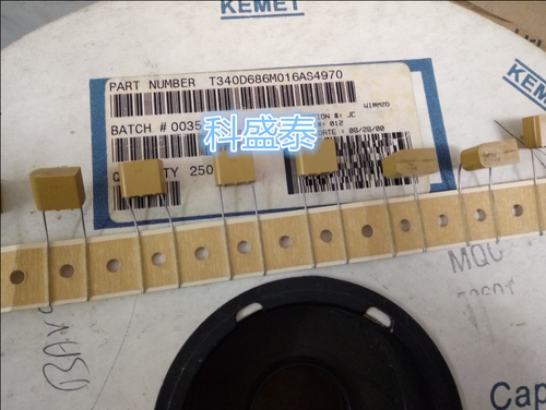 T340D686M016AS  KEMET T340 16V68UF 直插钽电解电容 原装现货