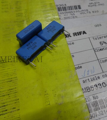 PHE450MB5330JR06 KEMET集美RIFA 630V33NF 0.033UF 15MM薄膜电容