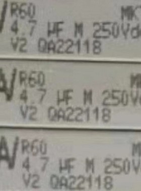 R60IR4470AA40M KEMET AV R60 4.7UF 250V  475基美薄膜电容P27.5