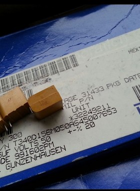 T340D156M050AS 钽质电容器 50volts 15uF 20% Kemet