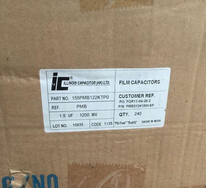 155PMB122KP0 IC PMB 1200V1.5UF薄膜电容器功率半导体电路