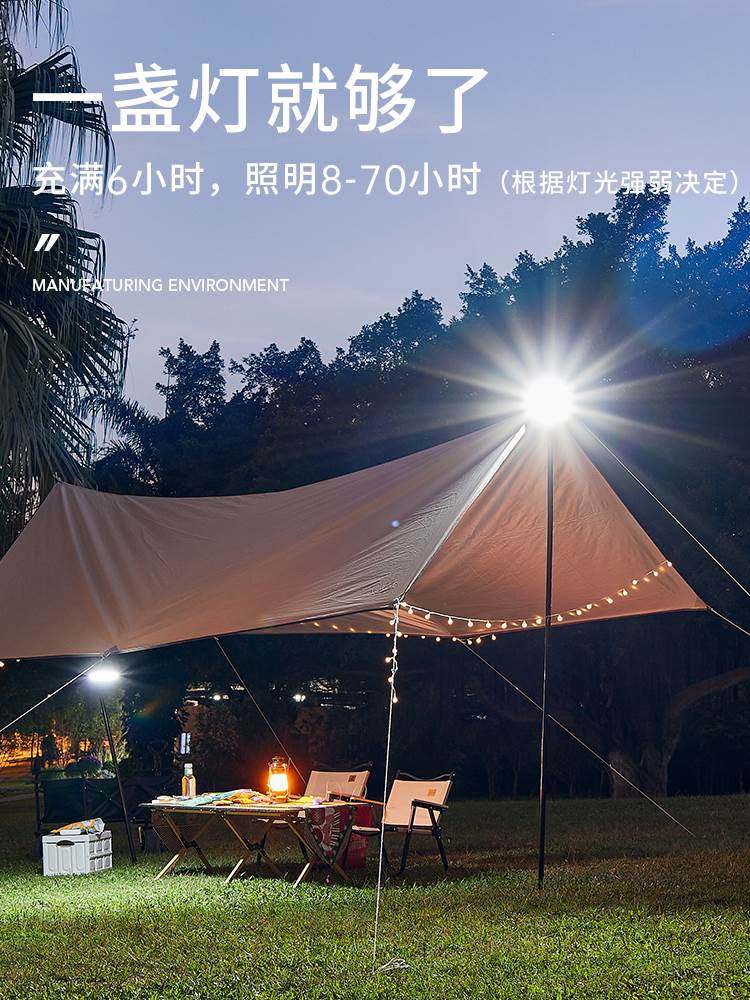 充电照明灯户外超长续航露营便携磁铁移动超亮led应急夜市地摊灯
