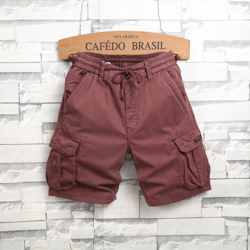 夏季薄款休闲裤男直筒工装短裤子