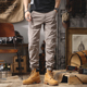 痞帅潮牌束脚工装 春夏运动长裤 水洗复古高街休闲裤 男修身 春季 美式