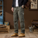 新款 男潮牌直筒宽松休闲长裤 水洗美式 裤 子 复古日系弹力工装 春秋季