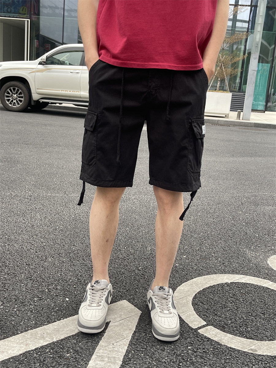 夏季薄款休闲裤男直筒工装短裤子