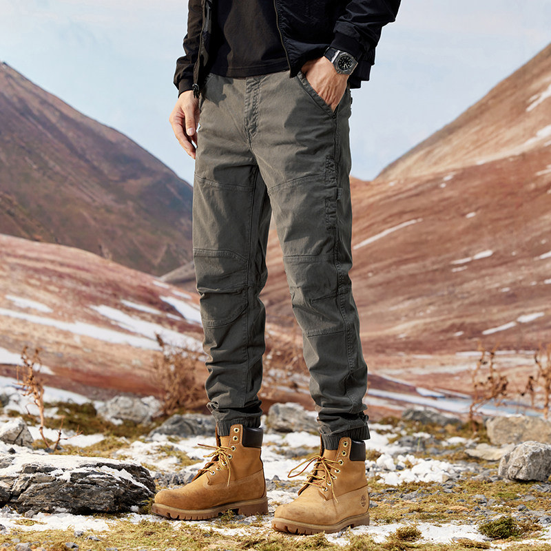 秋冬季新款水洗美式复古百搭弹力工装裤男潮牌束脚宽松休闲哈伦裤,男装,休闲裤,淘宝优惠券,粉丝福利购,淘宝优惠卷