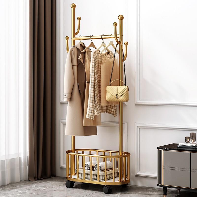 德国新款猫耳仙人掌简易衣帽架落地挂衣架阳台家用可移动卧室收纳