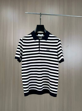 BUNERYNOBLE潮牌针织伊力特短袖Polo衫2026夏季新品条纹修身休闲