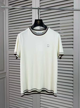 BUNERYNOBLE潮牌2026夏季新品珠地棉短袖T恤欧货高端修身时尚休闲