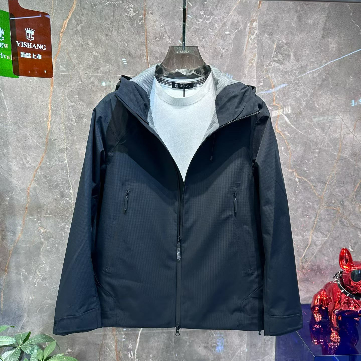 2026春季新品连帽冲锋衣夹克外套男欧货高端三防户外修身简约休闲