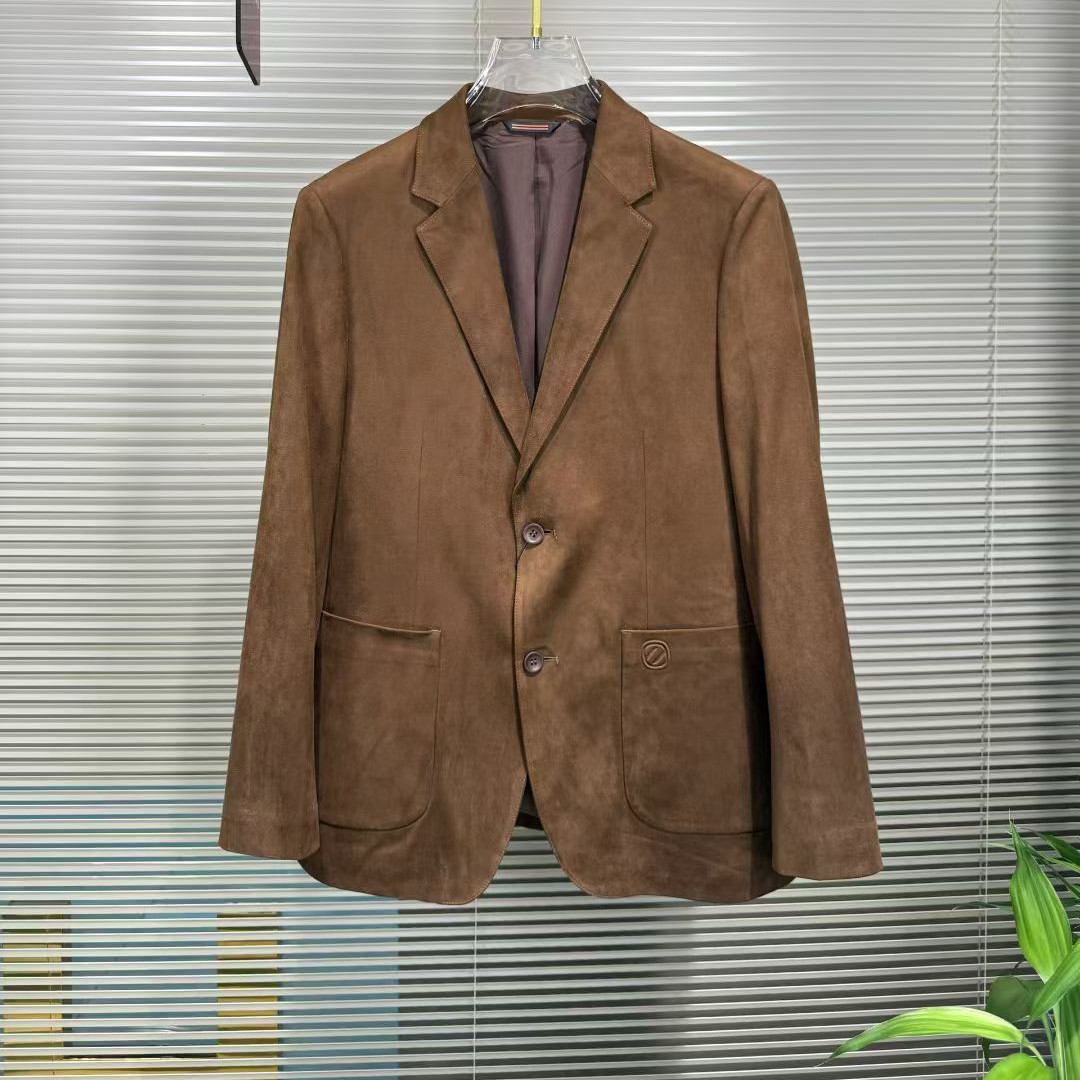 2025秋季新品鹿皮绒便装西服西服