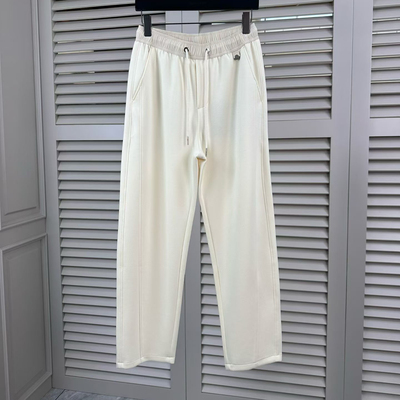 2026春夏季新品直筒弯刀运动时尚休闲裤男欧货高端宽松松紧腰0878