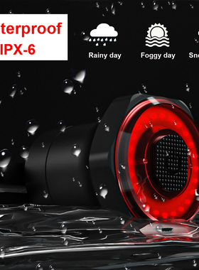 Smart Bicycle Rear Light Brake Sensing USB Charge Bike刹车灯