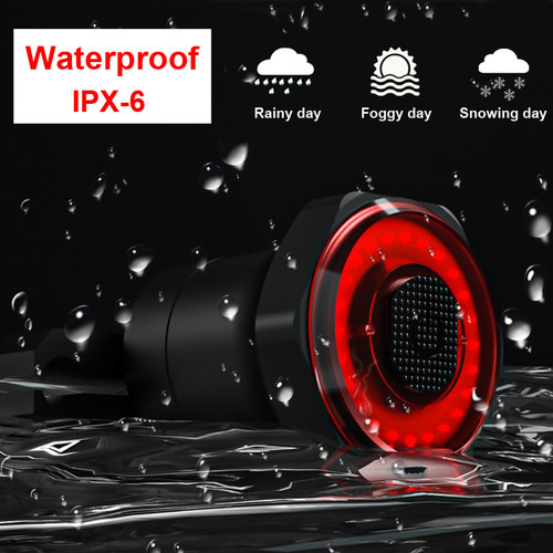 Smart Bicycle Rear Light Brake Sensing USB Charge Bike刹车灯