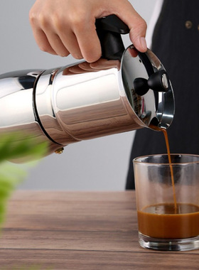 Mocha pot stainless steel 304 portable coffee po摩卡壶咖啡壶