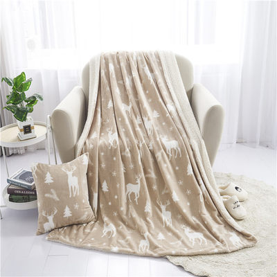 Thickened Christmas blanket, sofa blanket, flannel blanket