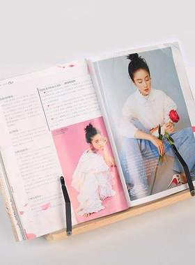 Foldable Book Stand Cookbook Adjustable Reading Rack阅读架