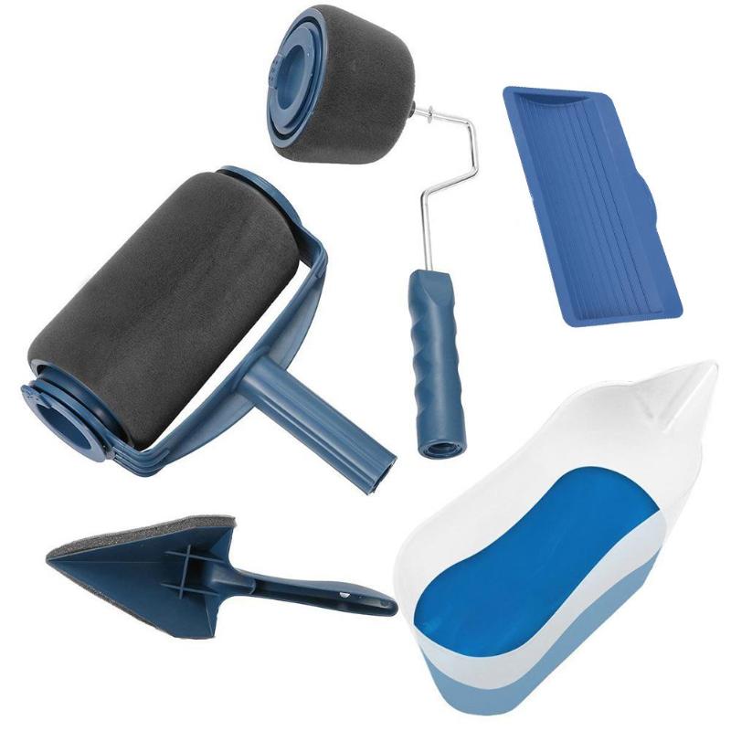 5pcs Paint Roller Brush Set Paint Roller Brush Room Wall
