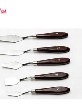 New 5Pcs Artist Painting Palette Knife Spatula Oil Painting