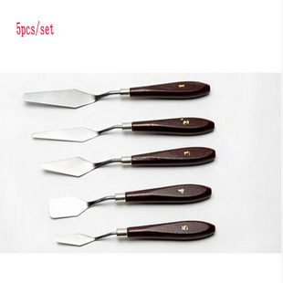 Painting Artist Palette Knife Oil New Spatula 5Pcs