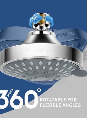 Top spray 5-speed pressurized showerhead增压花洒