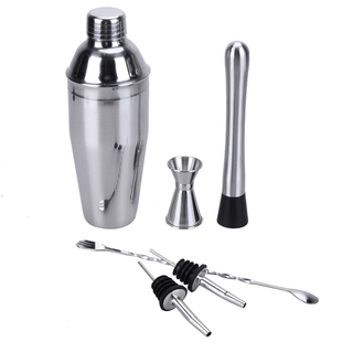 6Pcs 750ml Cocktail Shaker Bar Set Wine Martini