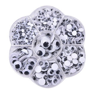 700pcs Round Self-Adhesive Wiggly Google Eyes Plastic Cartoo