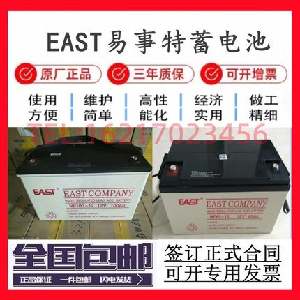 EAST易事特UPS蓄电池NP38-12V7a17a24a40a65a100ah150a200a120ah