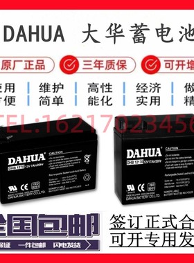 DAHUA大华蓄电池DHB 12V4a5a7a17a18a21a26a33a38a40a55a65a100ah